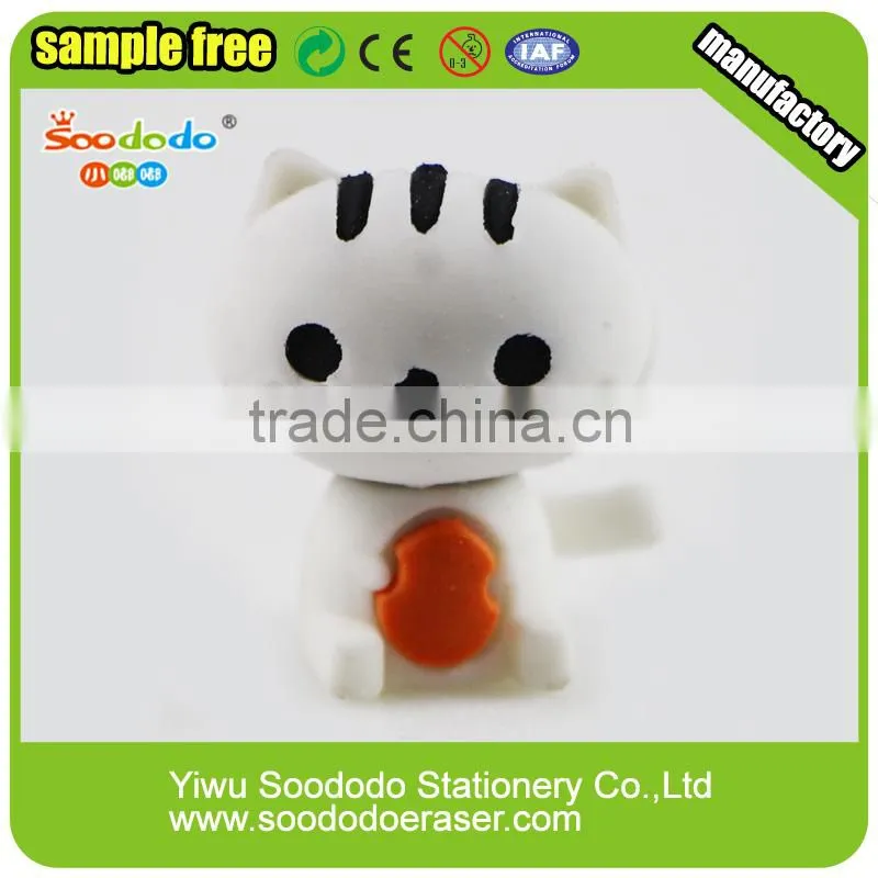 Novetly product cat soft eraser chinese stationery