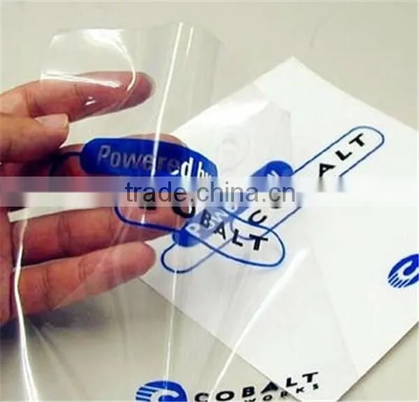 Shanghai custom adhesive transparent stickers printing