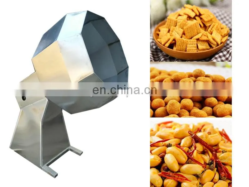 Octagonal mixer snack food seasoning machine potato chip seasoning machine.