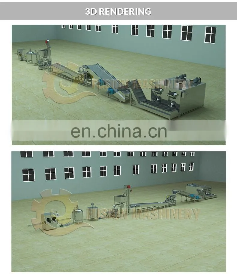 Factory Cashew Butter Production Line 200kg/h Tahini Hummus Production Line Peanut Production Line