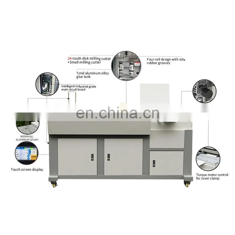 SPB-767HCA3 Manufacturers perfect hardcover hot glue adhesive book binding machine low price