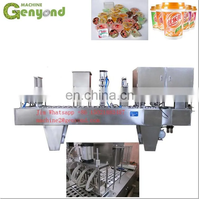 Automatic milk tea cups filling and sealing machine/line