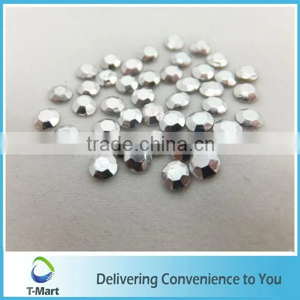 Silver Hot Fix metal stud for garment accessory