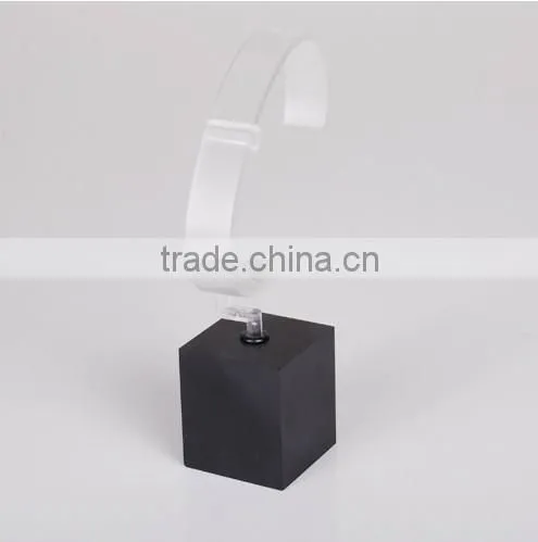simple acrylic watch display,clear acrylic display,black acrylic watch display