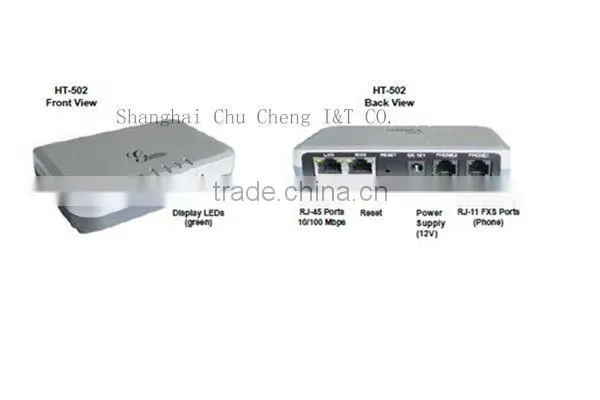 Grandstream Networks HT502 Dual FXS Port Analong VOIP Telephone Adaptor