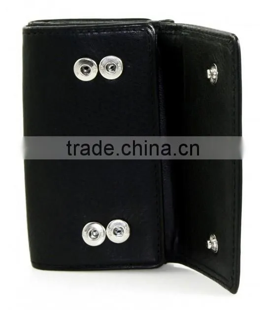 Wholesale fashion Double Key Case with hooks genuine leather keychain