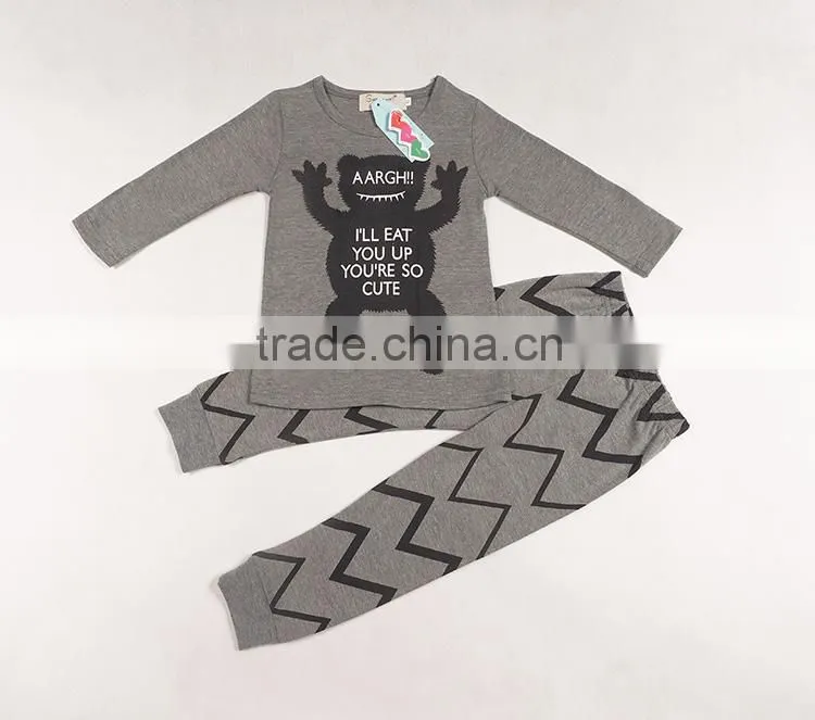 2015 Spring & autumn boy clothes set baby boy long sleeve t-shirt + pants 2pcs set children clothes outfits