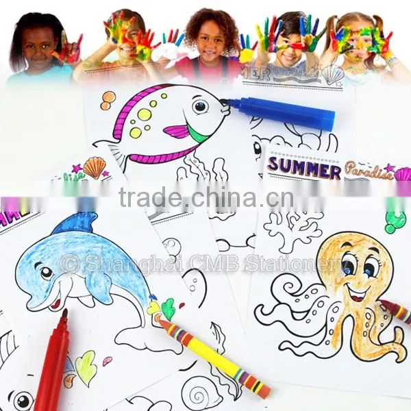 On the go drawing kit coloring book with water pen