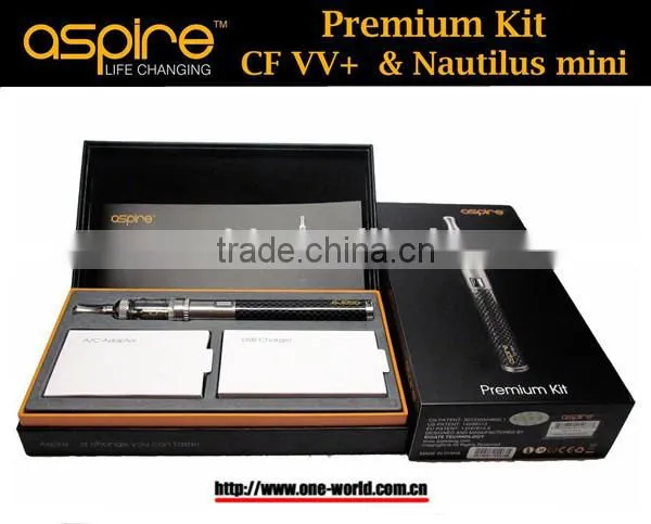 The Original Eigate Ecig Kit Aspire Premium CF vv Batery 1000mah Aspire Nautilus Mini Glassomizer