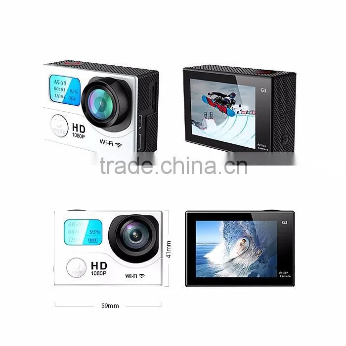 G3 Waterprooffull HD 1080P 60FPS 1080P Hd Mini Sport Action mini wifi Sport Action Camera