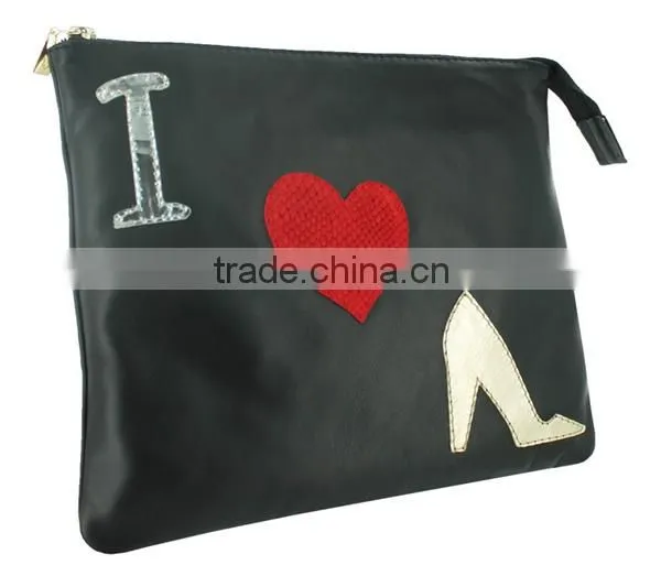 2016 Luxury leather clutch bag for women, lady party bag, clutch bag for girls