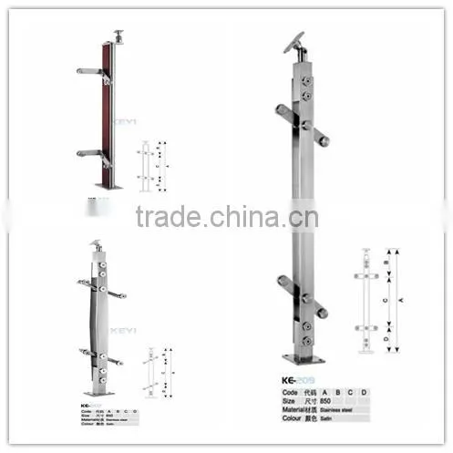 2016 HOT SALE stone stair railing / glass stair railing / modern railing stair at factory price