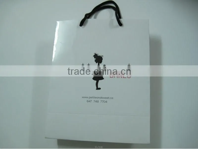 Elegant simple luxury high quality paper bags