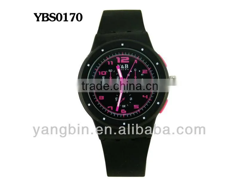 Hot time silicone strap fashion custom brand unisex watch wholesale products