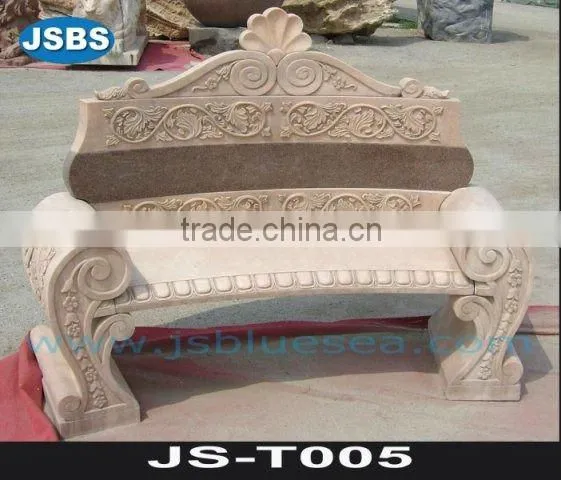 Carved Marble Table and Bench JS-T049