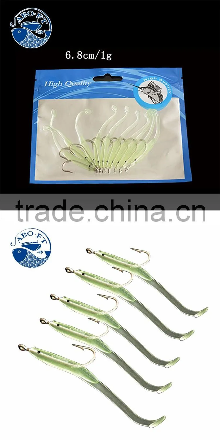 2016 wholesale price newest one bag 10PCs soft eel fishing lure