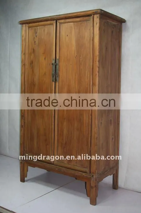 chinese antique wooden Blue two door three drawer noodle cabinet