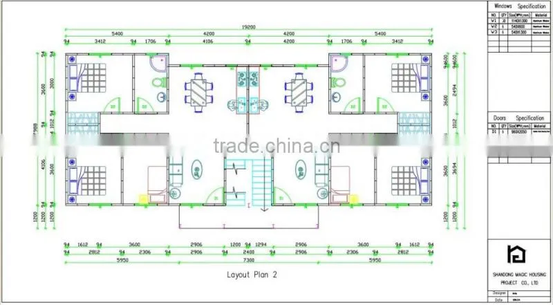 Fast Assembling modern prefabricated house/prefab villa/mobile villa