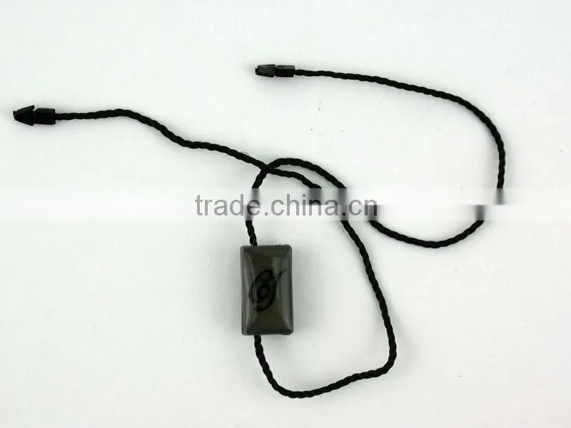 garment plastic security seal tag with string/2014 Fashion Custom Garment Plastic Seal Tag