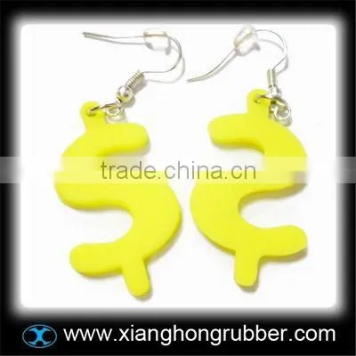 Fancy colorful silicone earring
