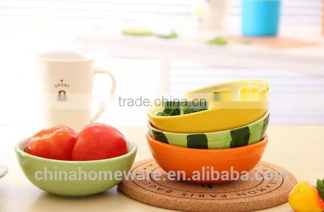 hand painted ceramic fruit bowl