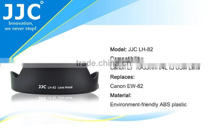 JJC Bayonet Flower ABS Camera Lens Hood for Canon EW-82