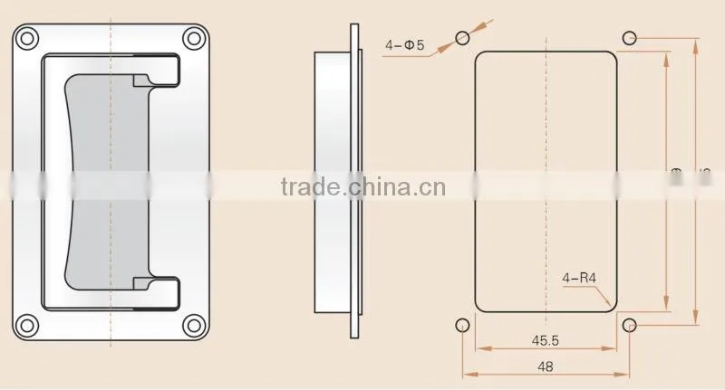 SAIP/SAIPWELL 2014 Promotional New Style Durable Cabinet Hinge Lock