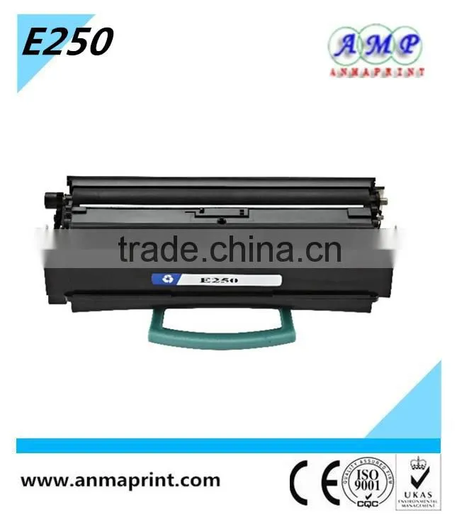 Alibaba laser jet printer toner cartridge E250 compatible for Lex mark printer toner