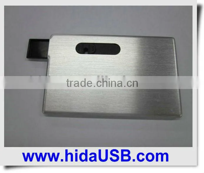 Slide aluminium USB Credit Card,Card usb thumb drive
