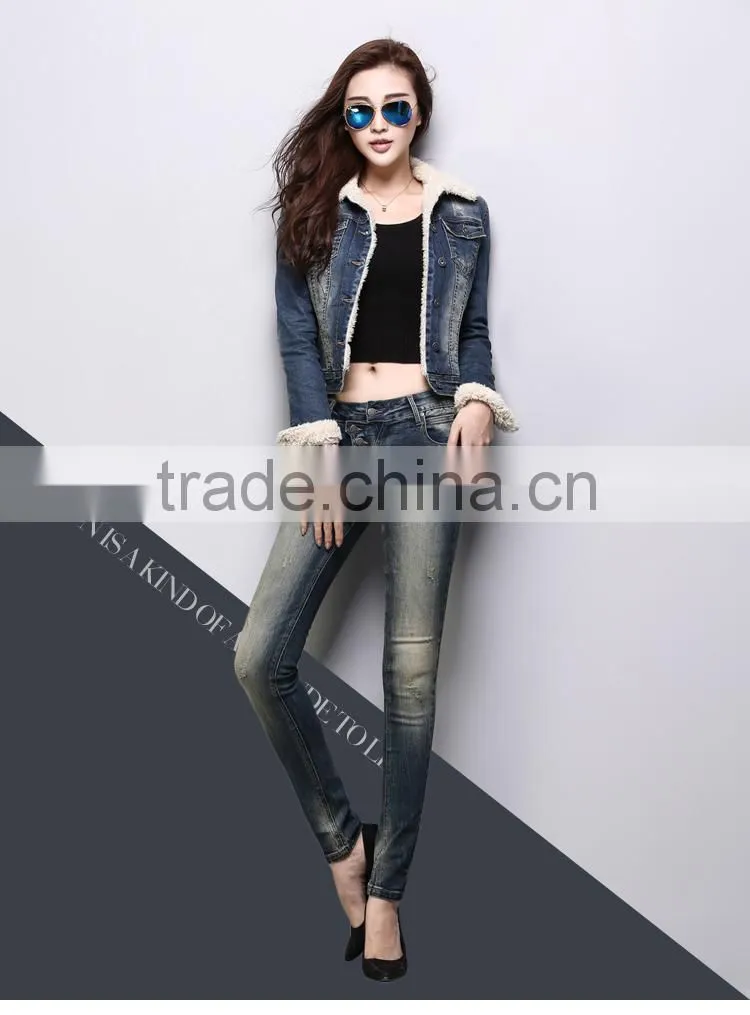 thick winter jean jacket lady sexy photo english