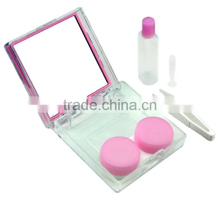 Wholesale price cute lovely colorful contact lens case