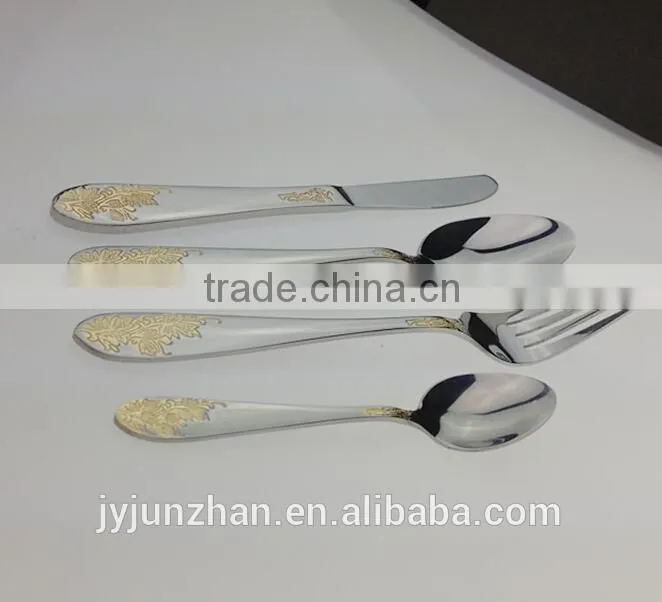 Gold plated fork with stainless steel 430 material and low price-direct factory sell