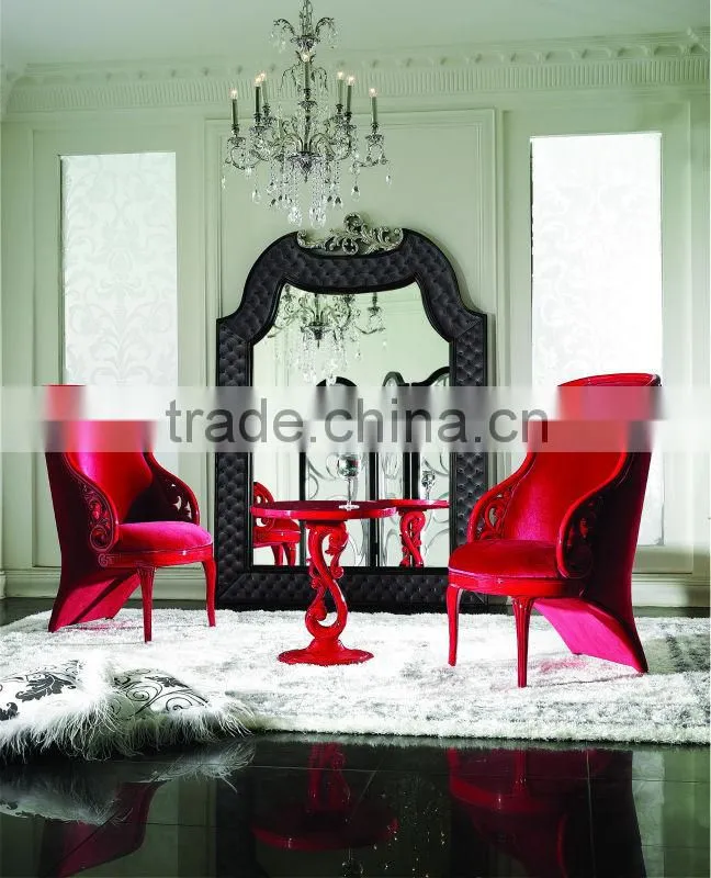 cherry wood chair / red color luxury leisure chair YL-A9025-5
