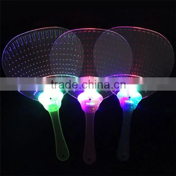 Hot sale glowing led hand fan cheering led light hand fan