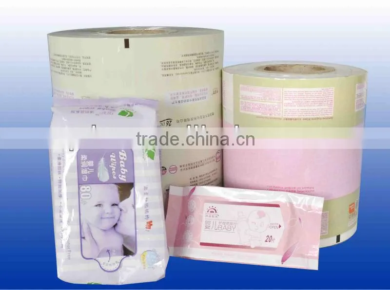 Baby wipes packing film roll