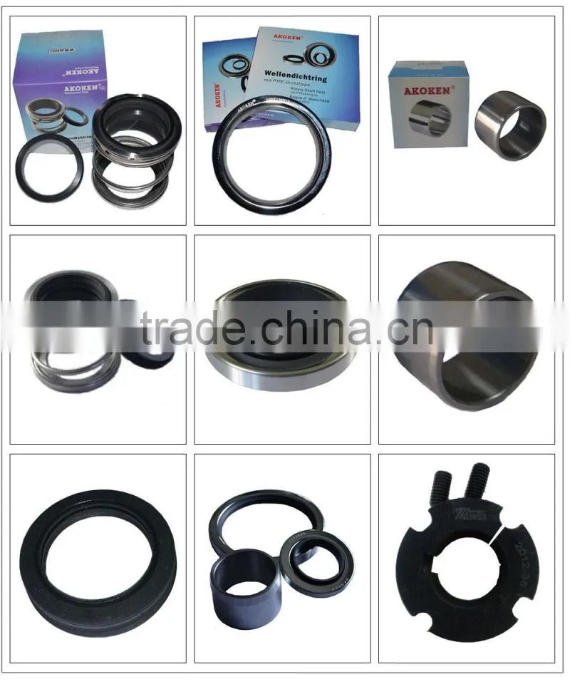 Akoken PTFE Irrotational Oil Shaft Seals for Screw Air Compressor Industry Seal Customized