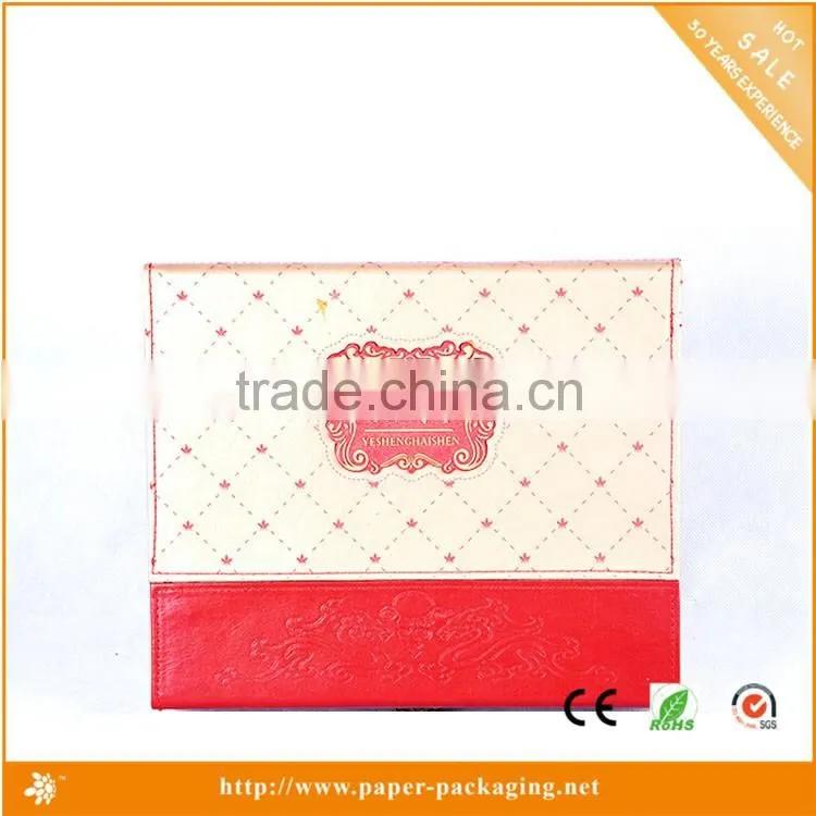 square cardboard custom jewelry leather box