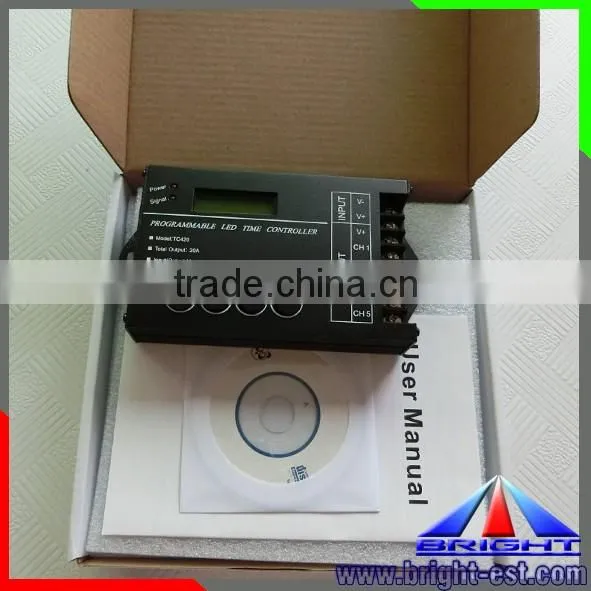 Dimmable Programmable time led light controller tc420