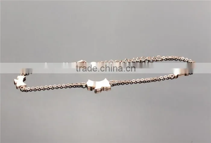fashionable wholesale rose gold plated extension chain indian anklet jewelry