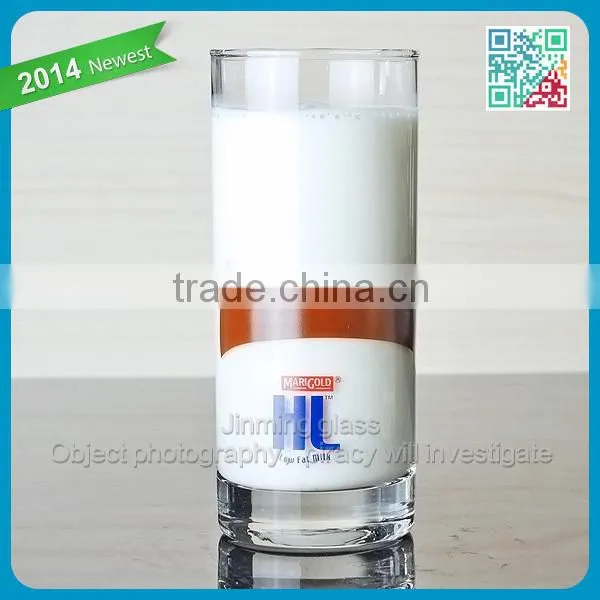 Printing glass milk cup a lovey giant panda glass milk cup