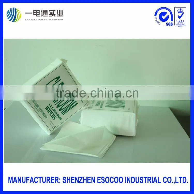 Woodpulp & Polyester Nonwoven Cleanroom Paper Wipers
