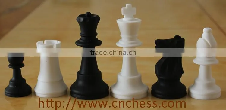 Silicone chess set with silicone chess board
