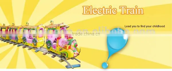CE beautiful 14 seats electric mini train amusement equipment