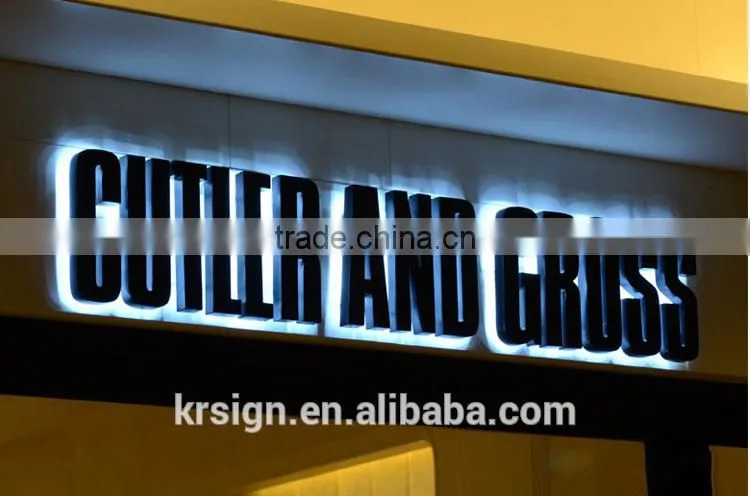 led acrylic face illuminated letter stainless steel house number