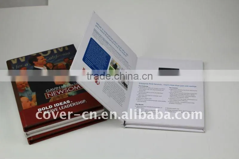 newest video booklets for promotion gifts/lcd booklet