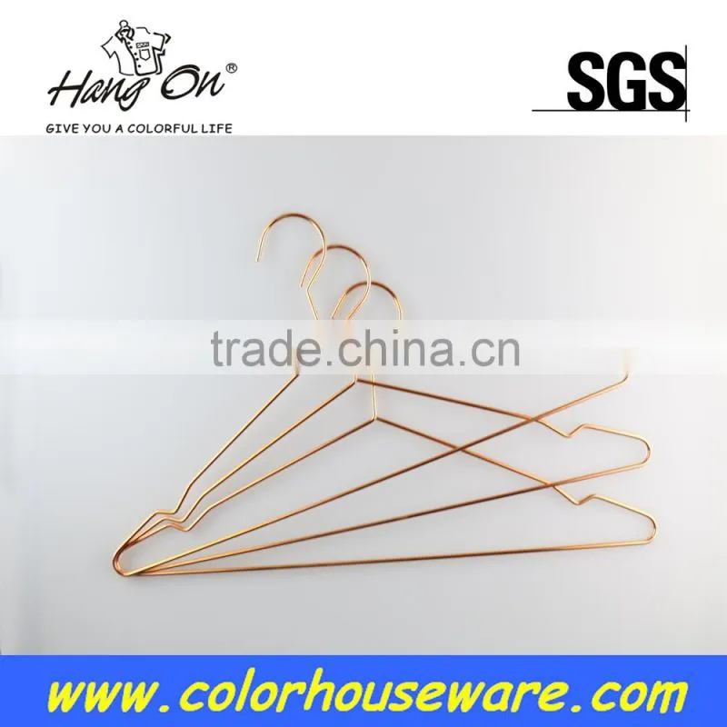 Electric cable rose gold metal hanger
