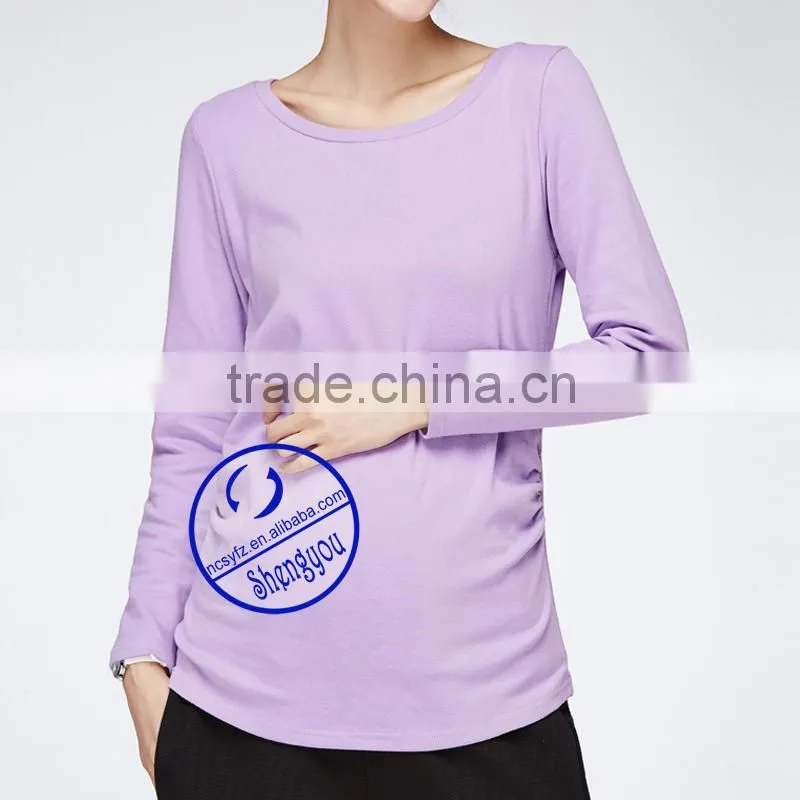 Outdoor Organic Cotton Viscose Maternity Tshirt for Pregnancy