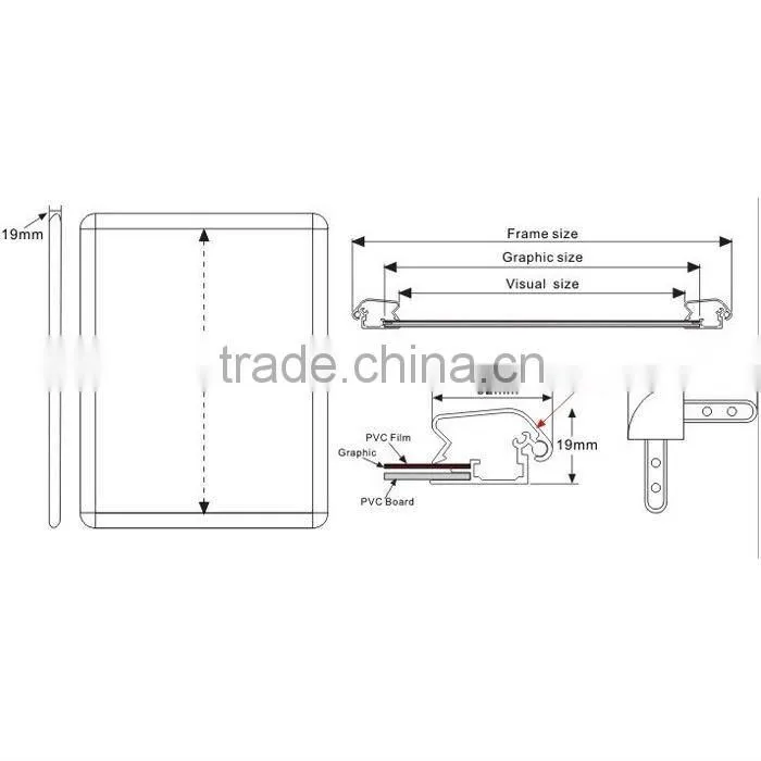 good look aluminum A1 A2 A3 A4 photo frame