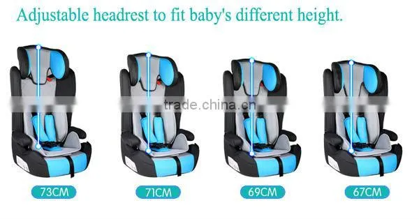 Luxury Design Safety Baby Car Seat for children 9 to 36 kgs with ECE R44/04 Certificate