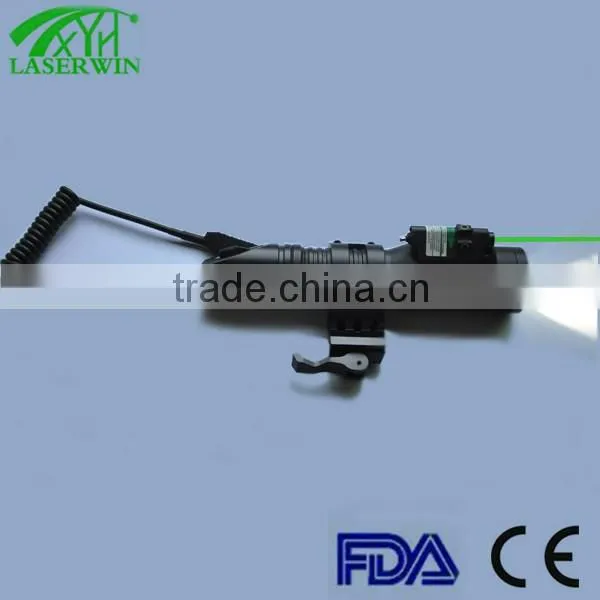 high power led flashlight long distance tactical green laser sight for hunting